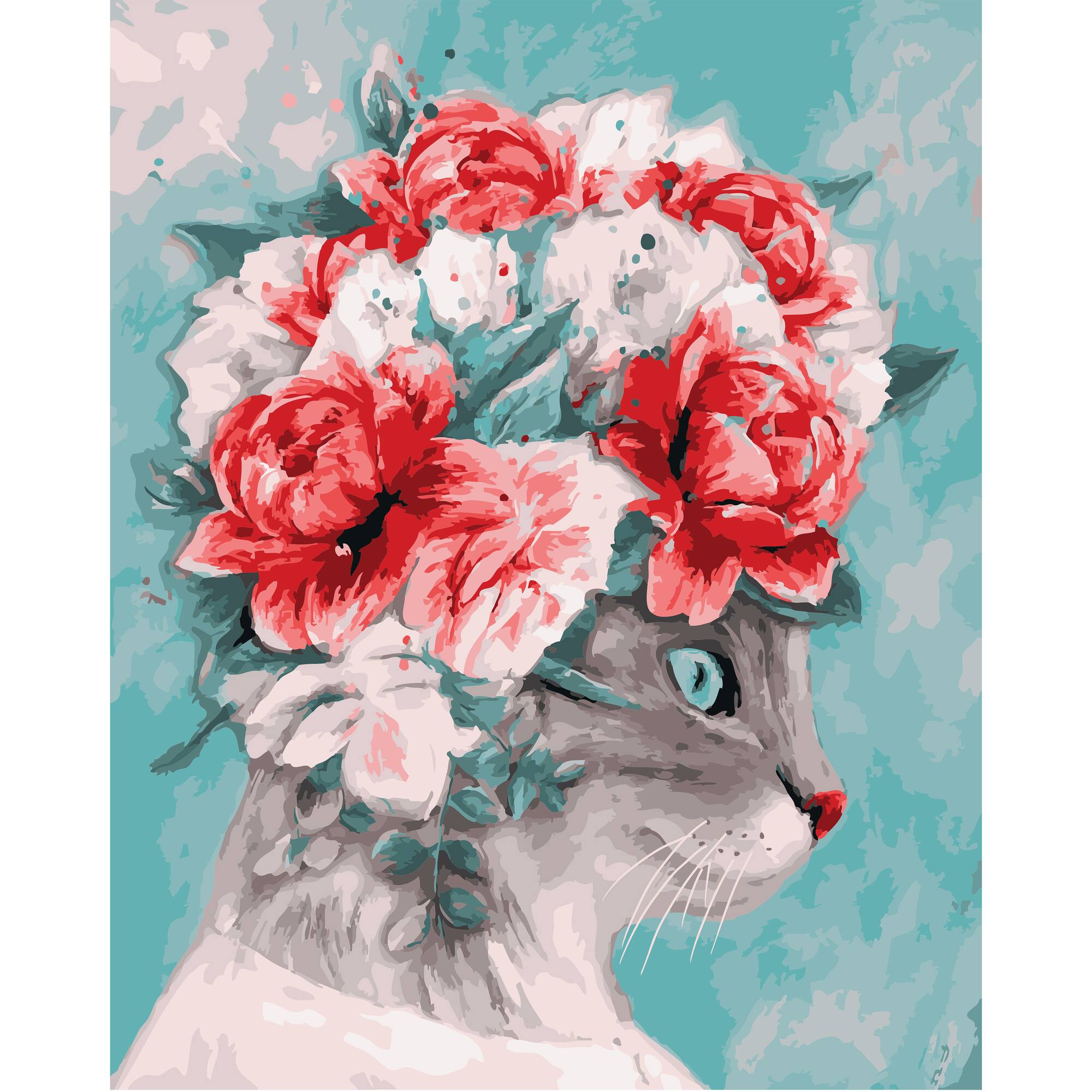 Flowercat Paint-by-Number Kit by Artist's Loft®